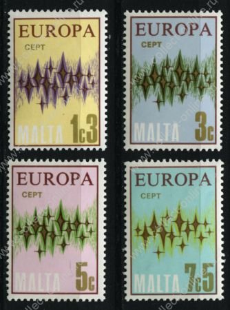 Мальта 1972 г. • SC# 450-3 • 1c.3m.. - 7c.5m. • выпуск Европа • полн. серия • MNH OG XF