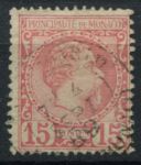 Монако 1885 г. • SC# 5 • 15 c. • 1-й выпуск • Князь Чарльз III • стандарт • Used VF ( кат.- $ 20 )