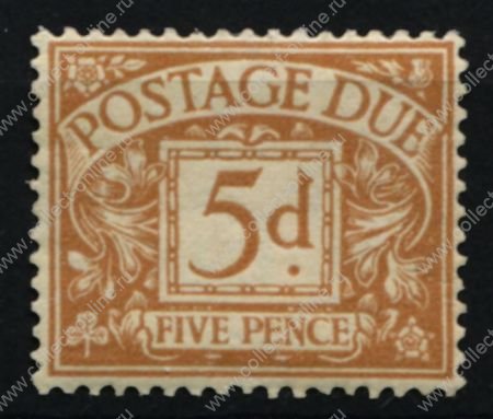 Великобритания 1936-1937 гг. • Gb# D24a • 5 d. • служебный выпуск • MH OG VF ( кат.- £ 40 )