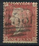 Великобритания 1858-1879 гг. • Gb# 44 (pl. 93) • 1 d. • Королева Виктория • Used F+ ( кат.- £3 )