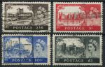 Великобритания 1955-1958 гг. • Gb# 536-9 • 2s.6d. - £1 • Замки Великобритании (1-й выпуск) • Used F-VF ( кат.- £50+ )