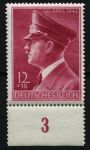 Германия 3-й рейх 1942 г. • Mi# 813 • 12 + 38 pf. • Адольф Гитлер (53 года со дня рождения) • MNH OG XF+ ( кат. - €15 )