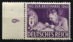 Германия 3-й рейх 1942 г. • Mi# 811 • 6 + 24 pf. • День почтовой марки • MNH OG XF+ ( кат. - €4 )
