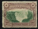 Южная Родезия 1935-1941 гг. • Gb# 35 • 2 d. • водопад Виктория • перф: 12 • Used VF - XF ( кат. - £20 )