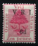 Оранжевое свободное государство 1900 г. • GB# 108 • 6 на 6 d. • надп. "V. R.I." • MLH OG VF ( кат. - £45 )