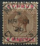 Кипр 1921-1933 гг. • Gb# 97 • 9 pi. • Георг V • стандарт • Used XF ( кат.- £90 )