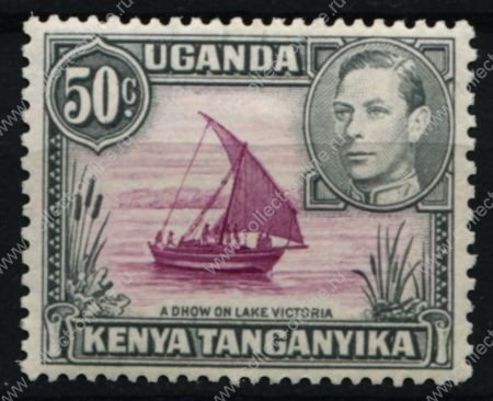 Кения, Уганда и Танганьика 1938-1954 гг. • Gb# 144 • 50 c. • осн. выпуск • Георг VI • MH OG VF ( кат. - £20 )