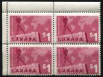 Канада 1963 г. • SC# 411 • $1 • Ассоциация международной торговли • кв. блок • MNH OG XF+ ( кат. -$50+ )