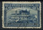 Канада 1908 г. • SC# 99 • 5 c. • 300-летие Квебека • дом Чамплейна • Used F ( кат.- $70 )