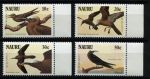 Науру 1985 г. • SC# 313-6 • 10 - 50 c. • Джон Джеймс Одюбон (200 лет со дня рождения) • птицы • полн. серия • MNH OG XF+