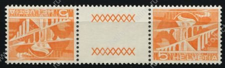 Швейцария 1949 г. Mi# 530(Sc# 329) • 5 c. • горный виадук • стандарт • MNH OG VF • гаттер тет-беш пара