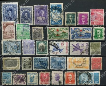 Латинская Америка • набор 32 старинные марки • Used VF