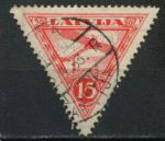 Латвия 1928 г. • Mi# 130 • 15 s. • аэроплан • авиапочта • Used VF