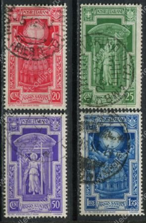 Италия 1933 г. • SC# 310-3(Mi# 452-5) • 20 c. - 1.25 L. • Святой год • Used VF ( кат.- $8 )