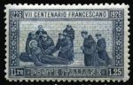 Италия 1926 г. • SC# 182 (Mi# 238 ) • 1.25 L. • 700 лет со дня смерти св. Франциска • MNH OG VF
