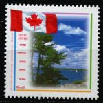 Канада 1995 г. SC# 1546 • 43 c. • Флаг Канады над озером • MNH OG XF