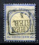 Германия 1872 г. • Mi# 20 • 2 gr. • орел с большим щитом • Used VF ( кат.- € 10 )