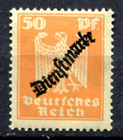 Германия 1924 г. • Mi# DM 111 • 50 pf. • орел • служебный выпуск • MH OG VF