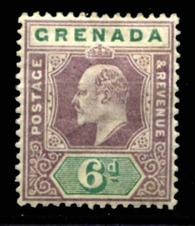 ГРЕНАДА 1902г. GB# 62 / 6d. MH OG VF