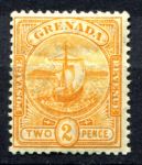 Гренада 1906 г. • Gb# 79 • 2 d. • парусный бот • стандарт • MH OG VF ( кат. - £5 )