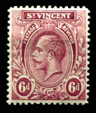 СТ. ВИНСЕНТ 1913-7гг. GB# 115 / 6d. MH OG VF