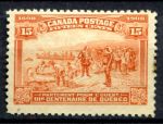 Канада 1908 г. • SC# 102 • 15 c. • 300-летие Квебека • отбытие Чамплейна на запад • MNG F-VF ( кат.- $225- )