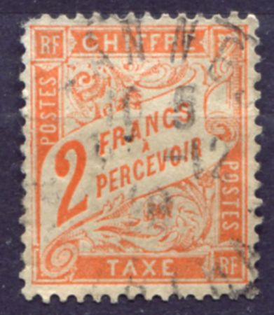 ФРАНЦИЯ 1910г. SC# J 43 / 2fr. USED F