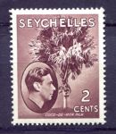 Сейшелы 1938-1949 гг. • Gb# 135 • 2 c. • Георг VI основной выпуск • морская кокосовая пальма • MNH OG XF ( кат.- £1.50 )