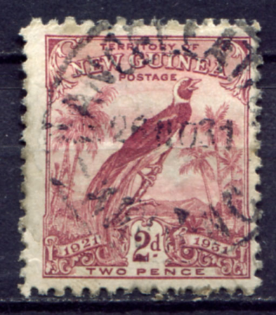 Новая Гвинея 1931 г. • Gb# 152 • 2 d. • осн. выпуск • райская птица • Used F-VF ( кат.- £ 3 )