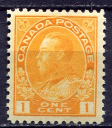 Канада 1911-1925 гг. • Sc# 105 • 1 c. • выпуск "Адмирал" • стандарт • MH OG VF ( кат. - $25 )