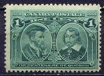 Канада 1908 г. • SC# 97 • 1 c. • 300-летие Квебека • Ж. Картье и С. Чамплейн • MH OG F-VF ( кат.- $30 )