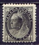 Канада 1898-1902 гг. • Sc# 74 • ½ c. • Королева Виктория • (выпуск с цифрами) • MH OG F-VF ( кат.- $12.50 )