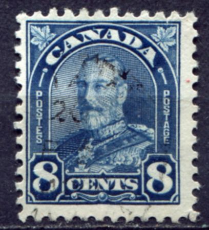 Канада 1930-1931 гг. • Sc# 171 • 8 c. • осн. выпуск • Георг V • Used VF ( кат. - $13.5 )