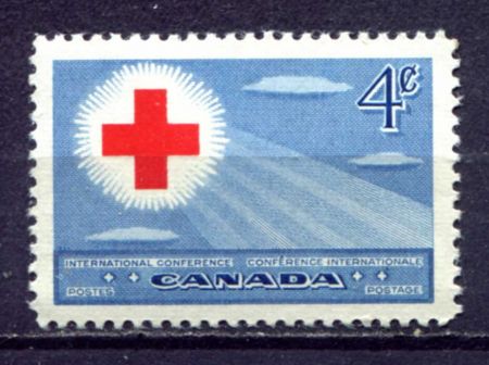 Канада 1952 г. • SC# 317 • 4 c. • Международная конференция Красного креста в Торонто • MNH OG VF