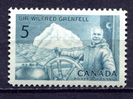 Канада 1965 г. SC# 438 • 5 c. • сэр Уилфред Гренфелл • 100 лет со дня рождения • MNH OG VF