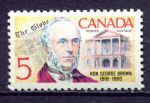 Канада 1968 г. • SC# 484 • 5 c. • Джордж Браун (политик) • MNH OG XF