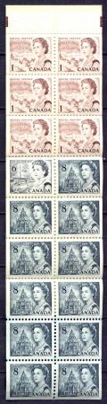 Канада 1971-1972 гг. • SC# 544b • 8 c. • Елизавета II • транспорт • стандарт • буклет 18 марок • MNH OG XF