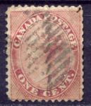 КАНАДА 1859г. SC# 14 / 1c. USED F-VF