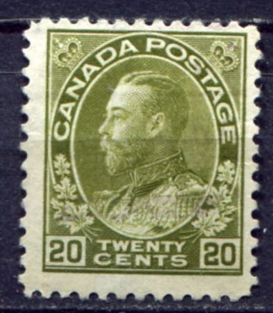 КАНАДА 1911-25гг. SC# 119 / 20c. / UNUSED  F-VF