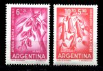 Аргентина 1960 г. • SC# CB23-4 • Цветы • благотворительный выпуск • полн. серия • MNH OG VF