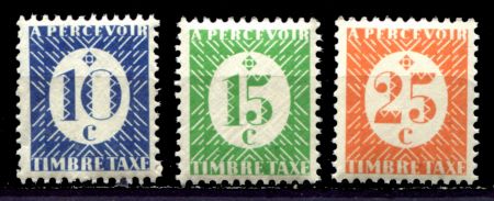 ФР. КОЛОНИИ 1945г. SC# J23-5 / 10-25c. /  MNH OG VF