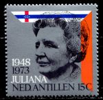 Нидерланды 1973 г. • SC# 510 • 40 c. • 25-летие правления королевы Юлианы • MNH OG XF