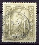 МАЛЬТА 1899-1901гг. GB# 34 / 2s.6d. / USED F-VF