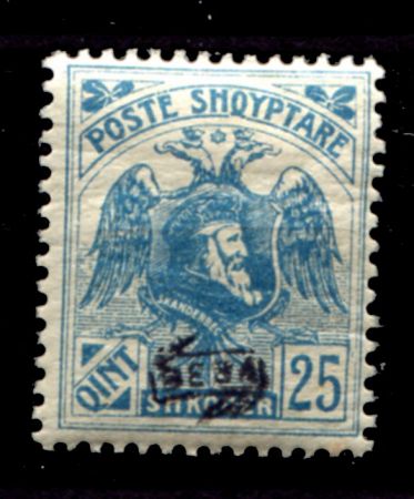 АЛБАНИЯ 1921г. SC# 138 / 25q. / MH OG VF