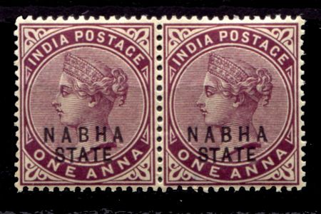 НАБХА 1885-1900гг. GB# 16 / 1a. / MNH OG VF пара