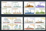 Канада 1975-1978 гг. • корабли • 4 серии в сцепках по 4 марки • фирменный буклет • MNH OG VF