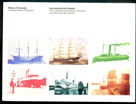 Канада 1975-1978 гг. • корабли • 4 серии в сцепках по 4 марки • фирменный буклет • MNH OG VF
