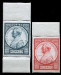 Монако 1946 г. • SC# 196-7 • 50 и 100 fr. • Принц Луи II • концовки серии • MNH OG XF