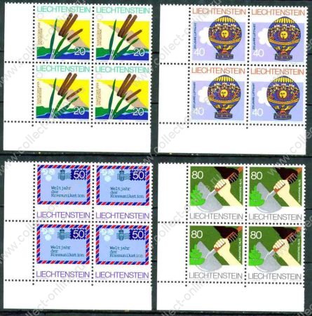 ЛИХТЕНШТЕЙН 1983г. MI# 824-7 / MNH OG VF / кв. блоки