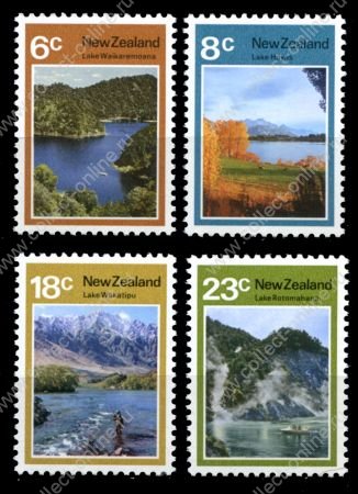 Новая Зеландия 1972г. SC# 507-10 • Озера Новой Зеландии • MNH OG XF / полн. серия ( кат.- $10,25 )